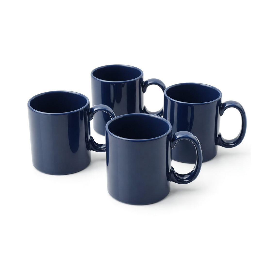 RAK Blue Ceramic Mug 330ml Modern Glossy Finish Durable Ceramic Coffee and Teacup Microwave and Dishwasher Safe for Home and Office Kitchen Use