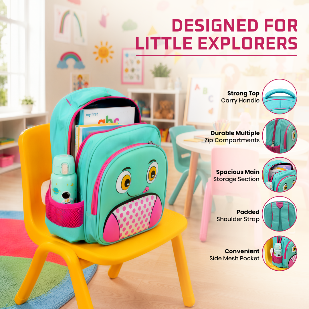 School Backpack Lightweight Large Capacity Multi Pocket Bookbag Adjustable Padded Shoulder Straps Water Resistant Everyday Backpack Study Travel Outdoor Activities Daily Use