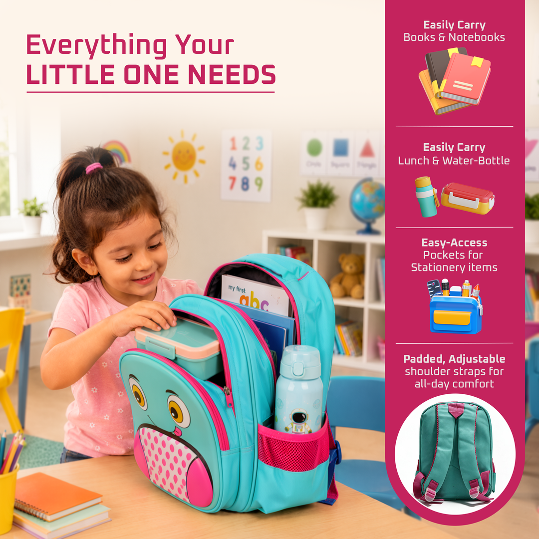School Backpack Lightweight Large Capacity Multi Pocket Bookbag Adjustable Padded Shoulder Straps Water Resistant Everyday Backpack Study Travel Outdoor Activities Daily Use