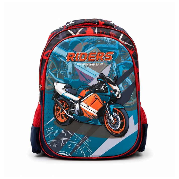 Vehicle Theme School Backpack, Large Capacity Lightweight Durable School Bag with Multiple Compartments, Side Bottle Pockets, Student Backpack for School, Travel & Everyday Use