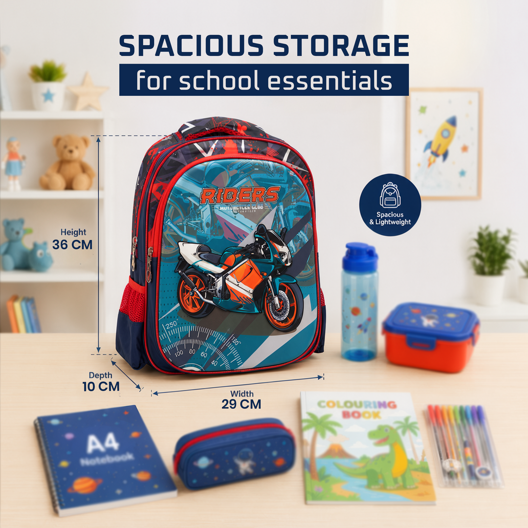 Vehicle Theme School Backpack, Large Capacity Lightweight Durable School Bag with Multiple Compartments, Side Bottle Pockets, Student Backpack for School, Travel & Everyday Use