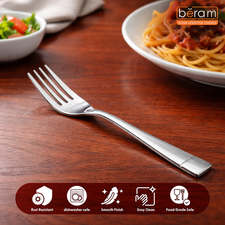 BERAM Silver Savour Cutlery Elegant Stainless Steel, 18/10 Grade Kitchen Utensils Set, Tableware Set for Home, Restaurants and More