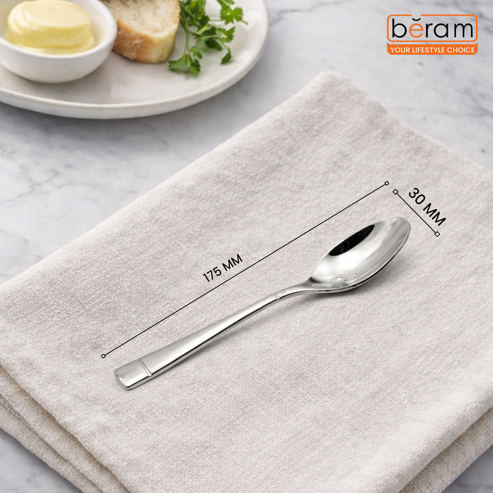 BERAM Silver Savour Cutlery Elegant Stainless Steel, 18/10 Grade Kitchen Utensils Set, Tableware Set for Home, Restaurants and More