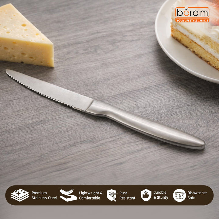 BERAM Silver Shine Steel Cutlery 18/10 Stainless Steel Flatware Polished Silver Tableware for Home, Restaurants & Hotels – Premium Kitchen Utensils Set