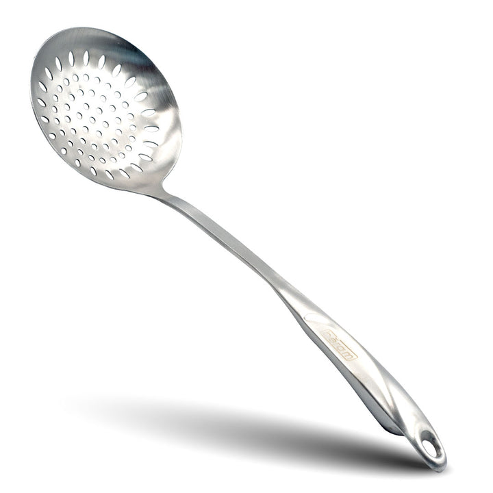 BERAM Cooking S Shaped Skimmer Food Strainer 304 Stainless Steel Spatula Kitchen Utensil Spoon 100% Food Grade Compact Lightweight