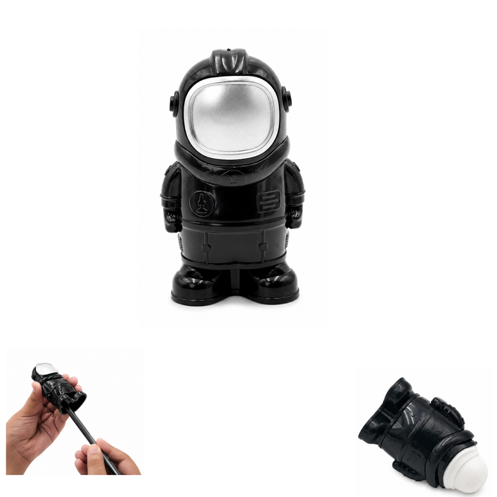 Space Pencil  Sharpener with Eraser, Cute Cartoon Manual Pencil Sharpener with Attractive Design, Novelty Desk Sharpener for School, Office, Home, Study and Everyday Use