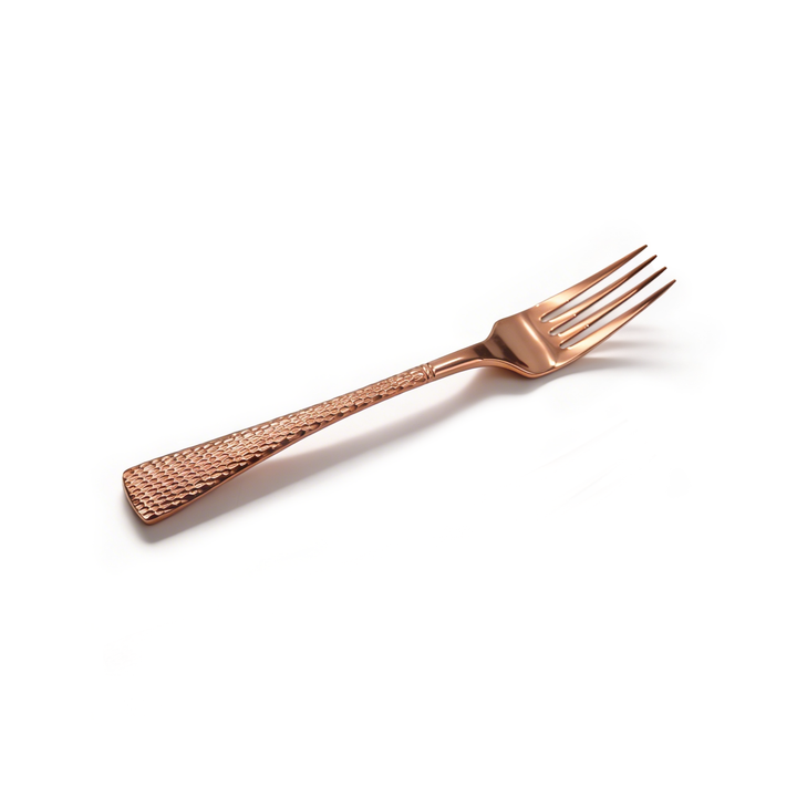 Beram Sparkling Copper Mermaid Cutlery – 18/10 Stainless Steel Flatware with Engraved Handles, Elegant Tableware Premium Utensils for Home, Restaurants & Hotels