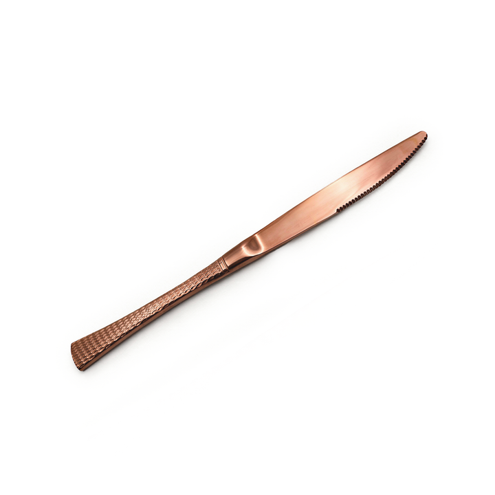 Beram Sparkling Copper Mermaid Cutlery – 18/10 Stainless Steel Flatware with Engraved Handles, Elegant Tableware Premium Utensils for Home, Restaurants & Hotels