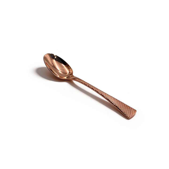 Beram Sparkling Copper Mermaid Cutlery – 18/10 Stainless Steel Flatware with Engraved Handles, Elegant Tableware Premium Utensils for Home, Restaurants & Hotels
