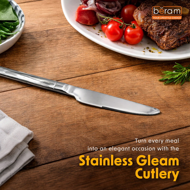 BERAM Stainless Gleam Cutlery Stainless Steel Flatware 18/10 Grade, Kitchen Utensils Tableware Set For Home, Restaurants, Hotels and More
