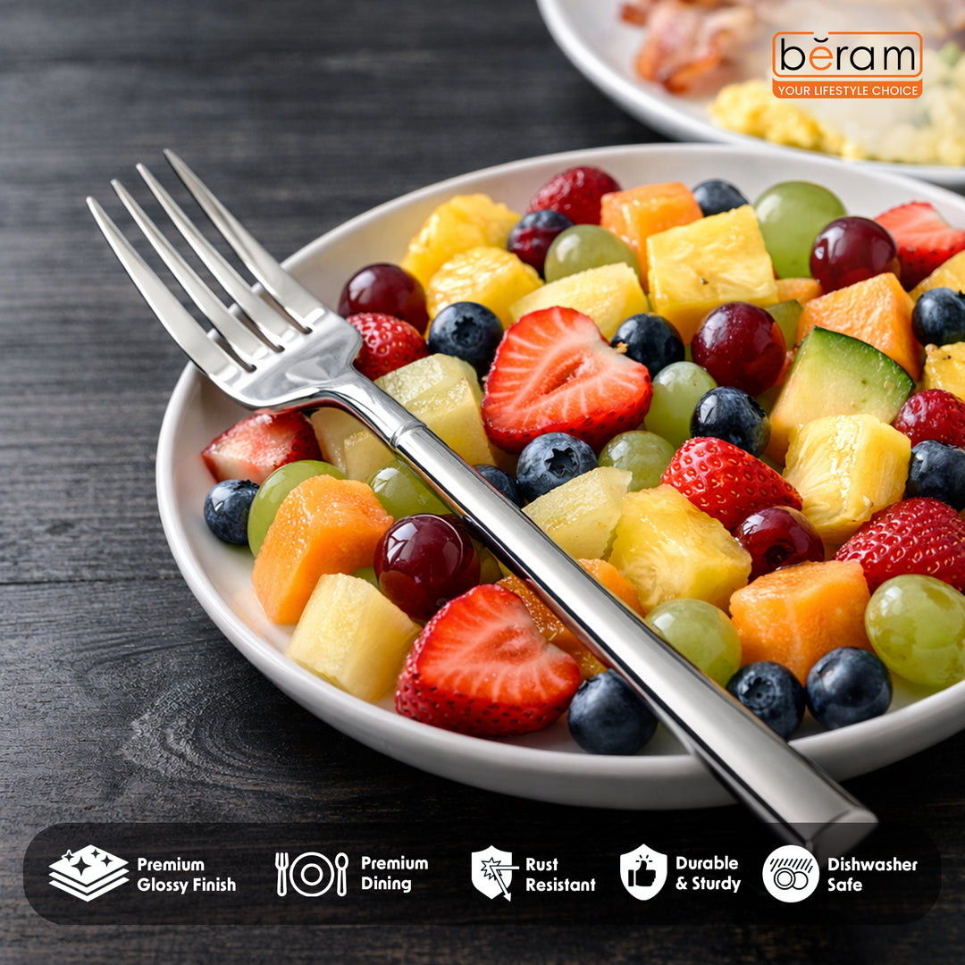 BERAM Stainless Gleam Cutlery Stainless Steel Flatware 18/10 Grade, Kitchen Utensils Tableware Set For Home, Restaurants, Hotels and More