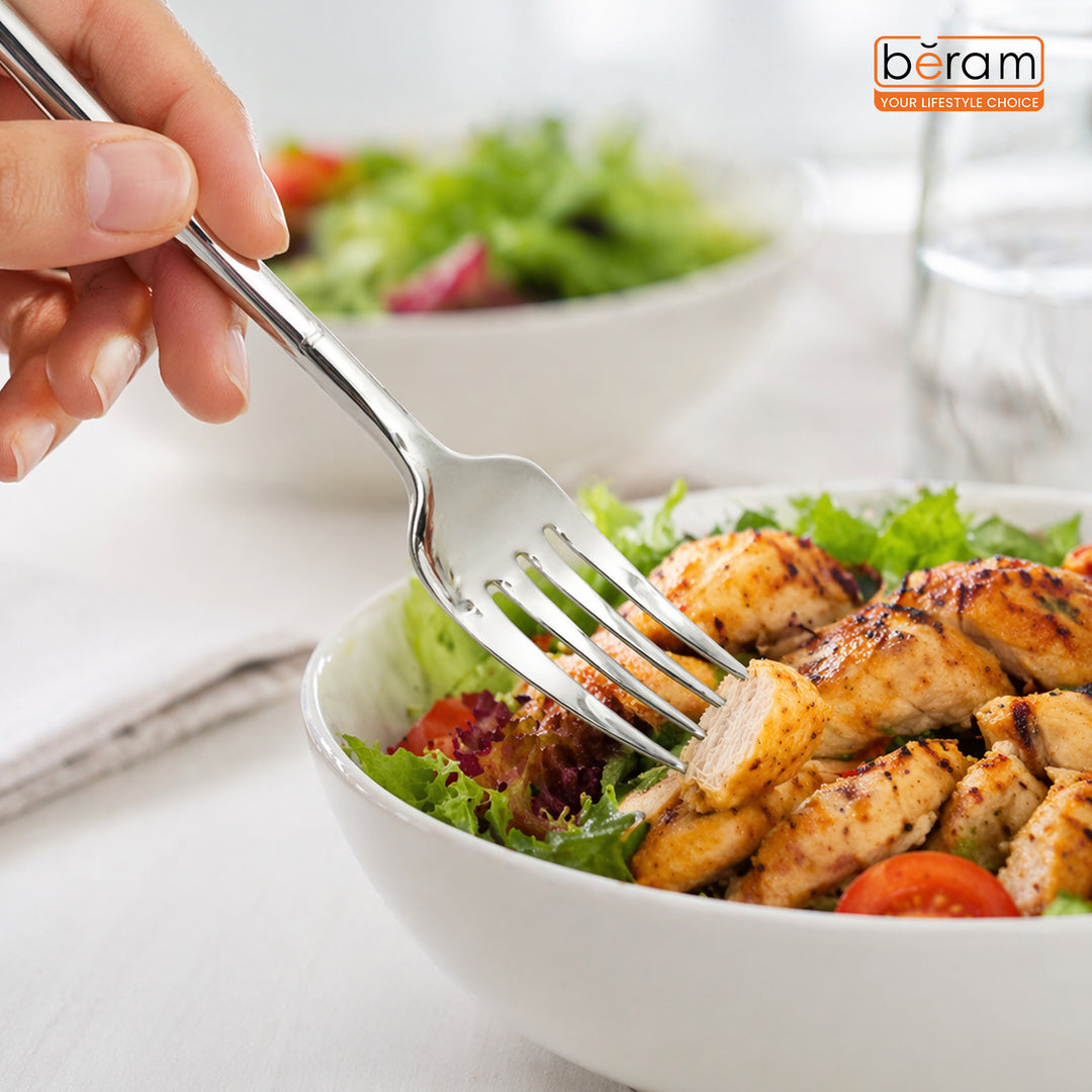 BERAM Stainless Gleam Cutlery Stainless Steel Flatware 18/10 Grade, Kitchen Utensils Tableware Set For Home, Restaurants, Hotels and More