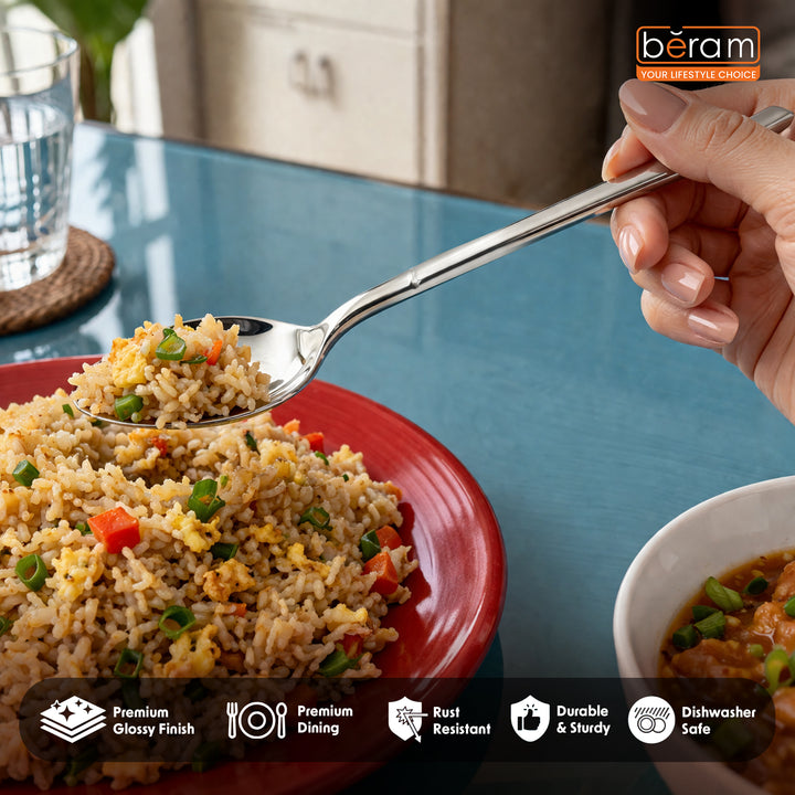 BERAM Stainless Gleam Cutlery Stainless Steel Flatware 18/10 Grade, Kitchen Utensils Tableware Set For Home, Restaurants, Hotels and More