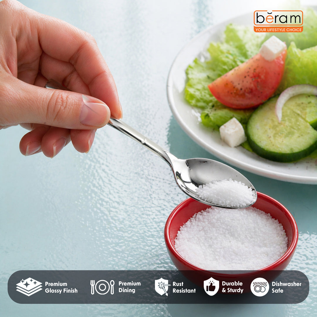 BERAM Stainless Gleam Cutlery Stainless Steel Flatware 18/10 Grade, Kitchen Utensils Tableware Set For Home, Restaurants, Hotels and More