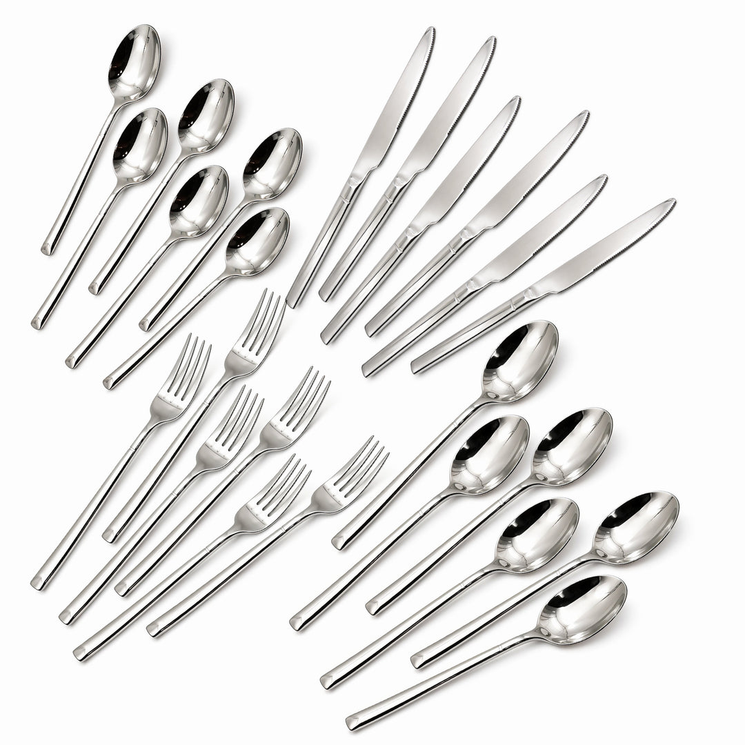 Stainless Gleam Cutlery Set of 4, 16 & 24
