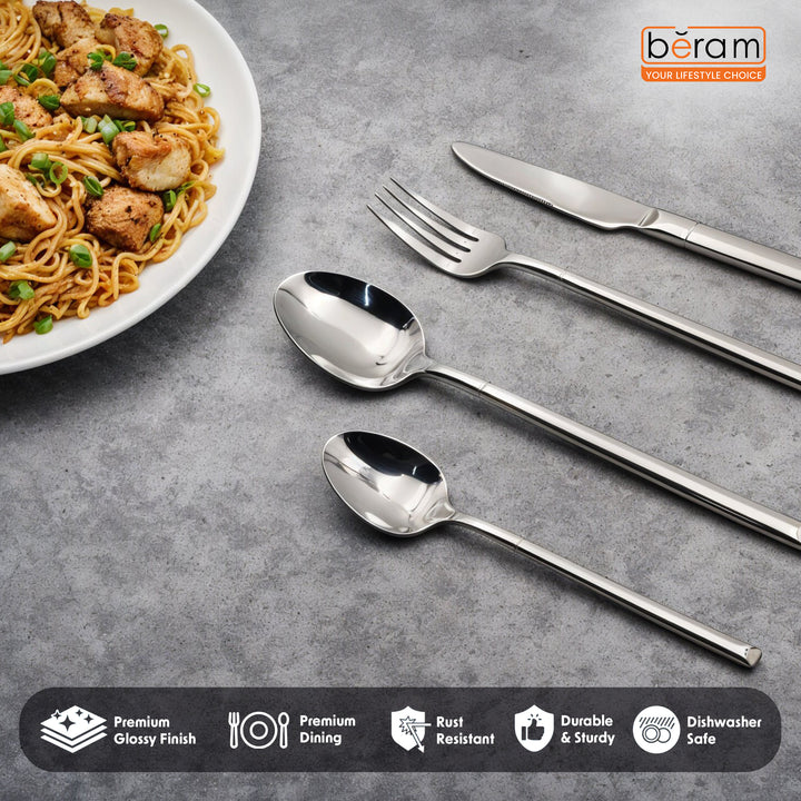 Stainless Gleam Cutlery Set of 4, 16 & 24
