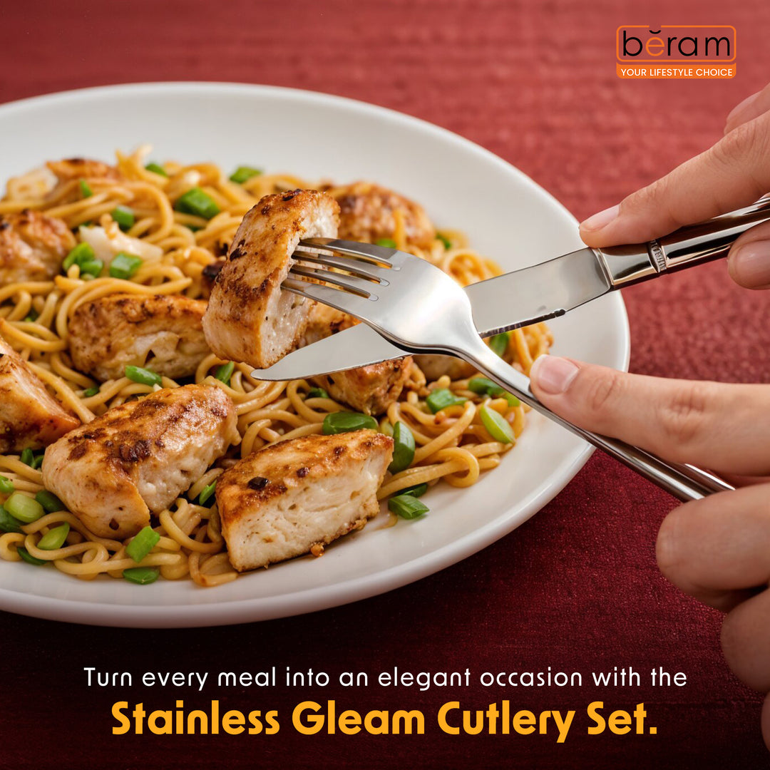 Stainless Gleam Cutlery Set of 4, 16 & 24