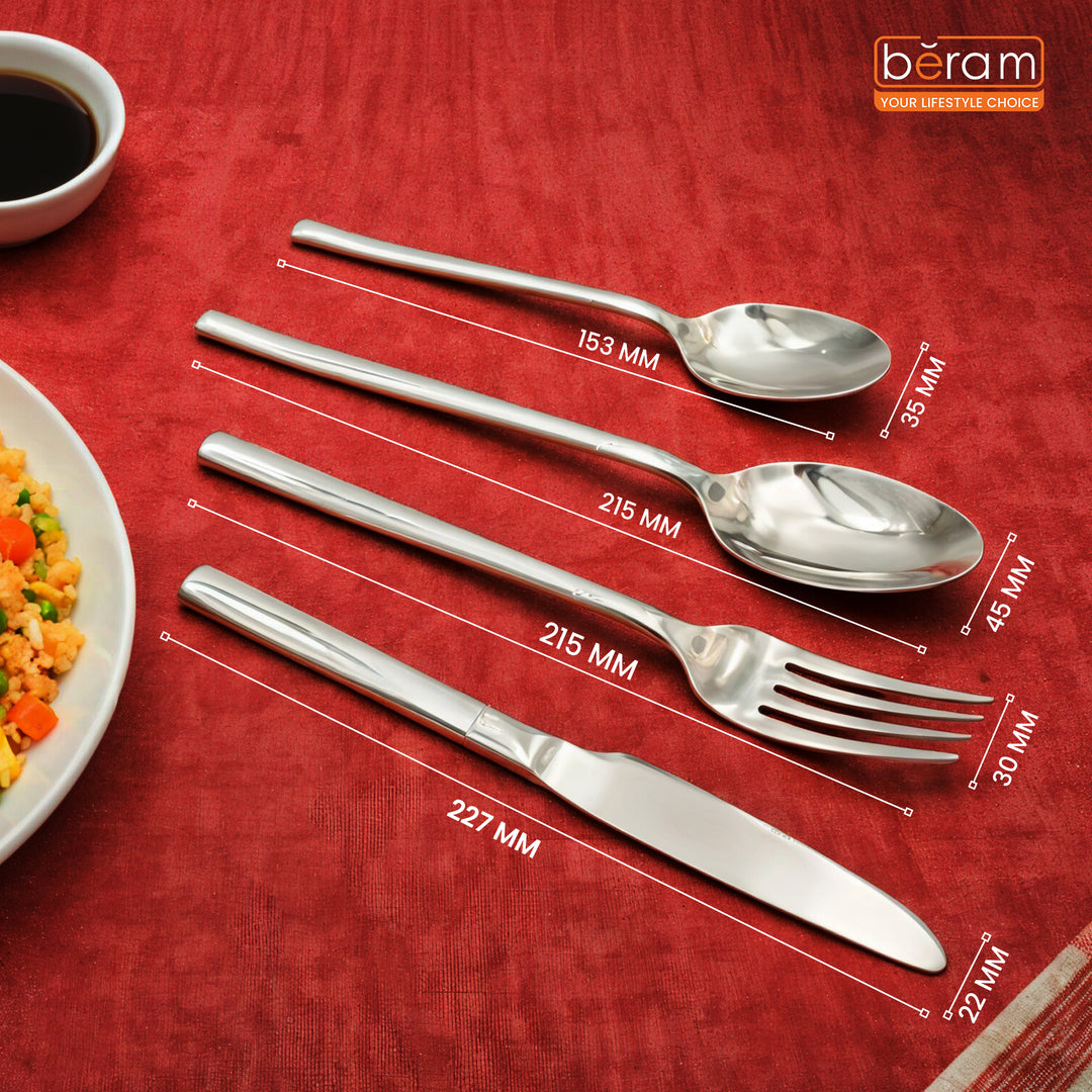 Stainless Gleam Cutlery Set of 4, 16 & 24