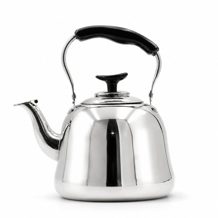 Beram MILANO Stainless Steel Tea Kettle with Infuser Whistling Teapot 2 Liters Stovetop Safe Whistling Heat and Cold Resistant Tea Strainers Dishwasher Safe