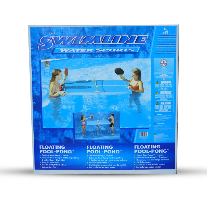 Swimline Floating Pool-Pong Table Game Set – Water Sports Paddle Game with 2 Rackets & Durable Foam Table – Fun for Pools, Lakes, or Beaches – Easy Setup for Indoor & Outdoor Play – Ideal for Kids, Teens & Adults – Use In or Out of Pool