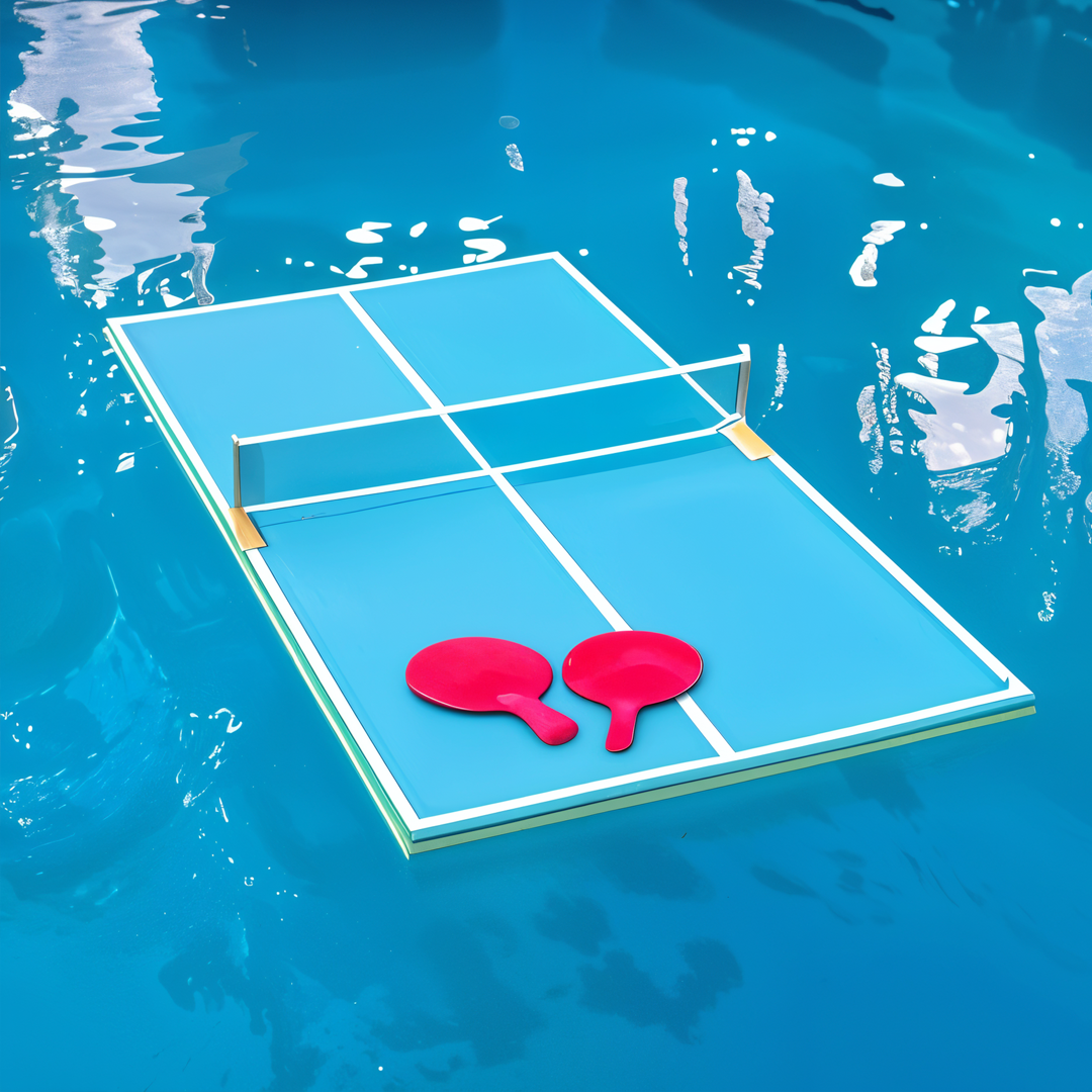 Swimline Floating Pool-Pong Table Game Set – Water Sports Paddle Game with 2 Rackets & Durable Foam Table – Fun for Pools, Lakes, or Beaches – Easy Setup for Indoor & Outdoor Play – Ideal for Kids, Teens & Adults – Use In or Out of Pool