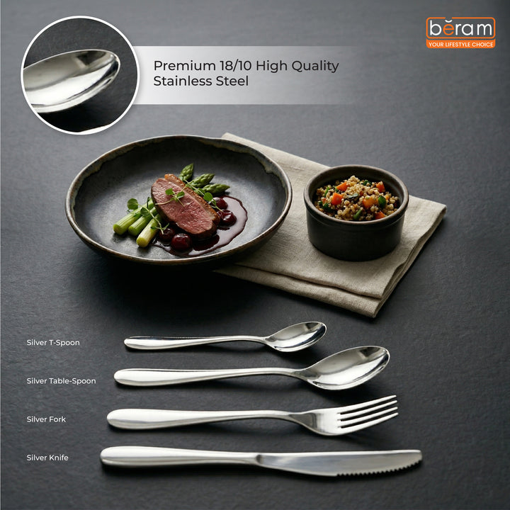 Table Trend Silver Cutlery Set of 4, 16 & 24