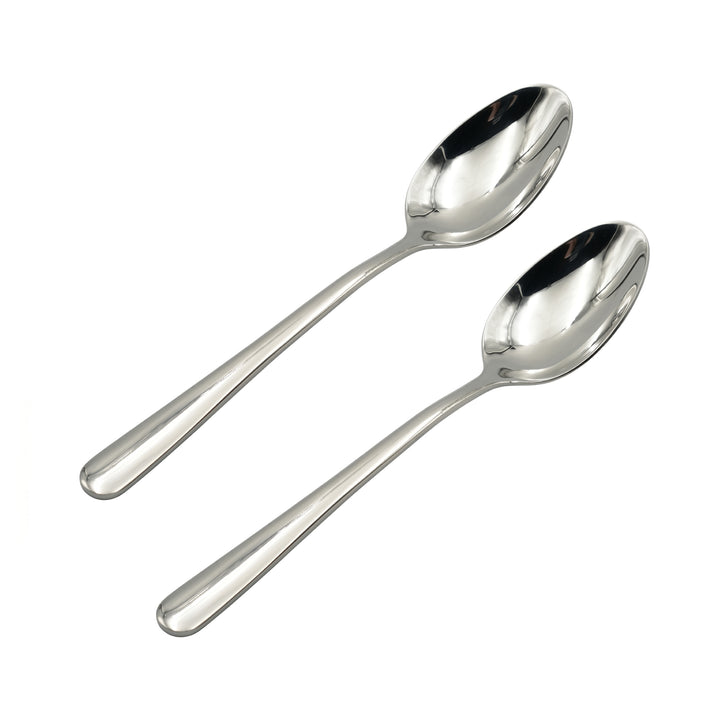 BERAM Stainless Edge Cutlery – Premium 18/10 Stainless Steel Flatware with Elegant Silver Non-Slip Handles – Durable Kitchen Utensils for Home & Restaurants