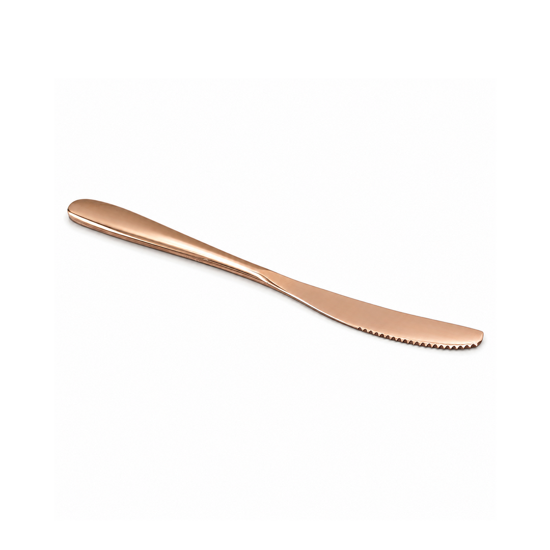 BERAM Table Trend Cutlery Elegant 18/10 Stainless Steel Flatware with PVD Copper Finish, Premium Tableware for Home, Restaurants