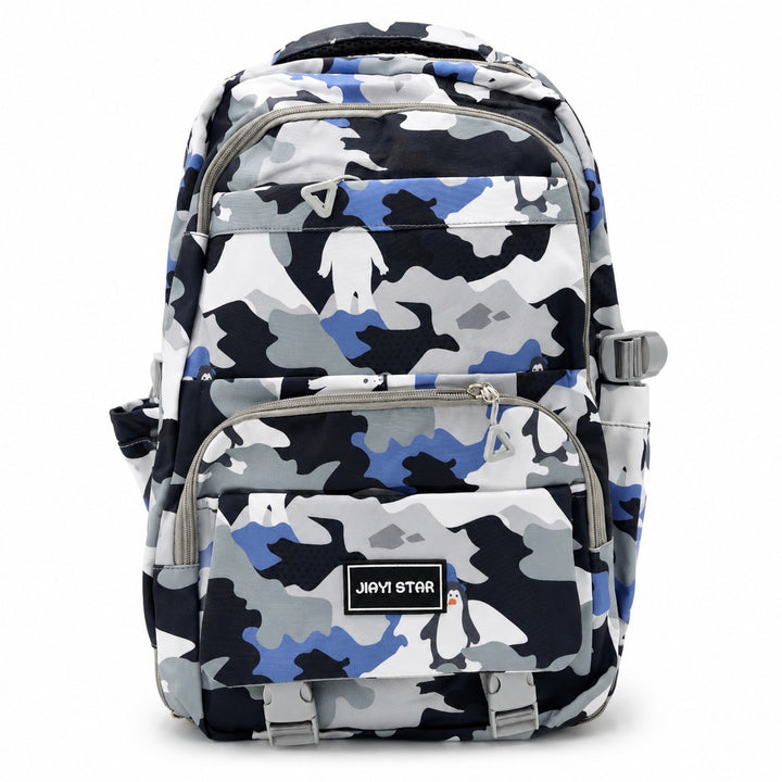 Urban Camo School Backpack, Large Capacity Camouflage Backpack with Multiple Compartments, Lightweight Student Book Bag with Side Bottle Pockets for School, College, Travel, Office & Daily Use