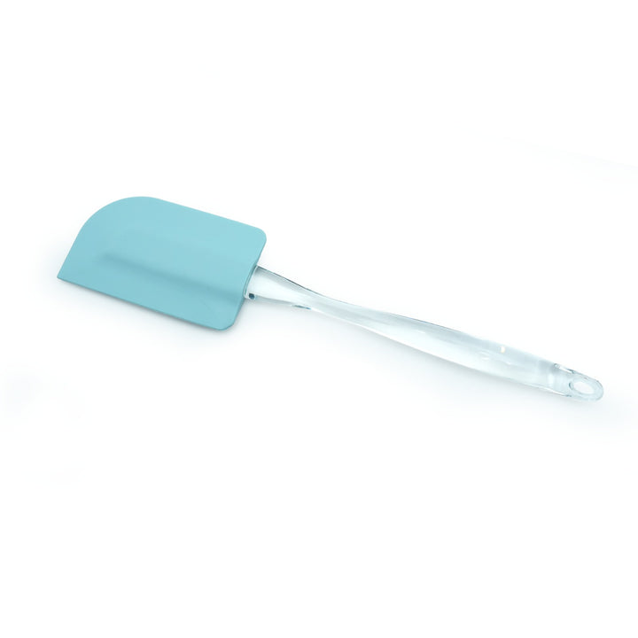 Beram Silicone Spatulas Set of 2 – Heat-Resistant Platinum Silicone Heads Clear Ergonomic Handles Dishwasher Safe BPA-Free Ideal for Baking Cooking & Mixing