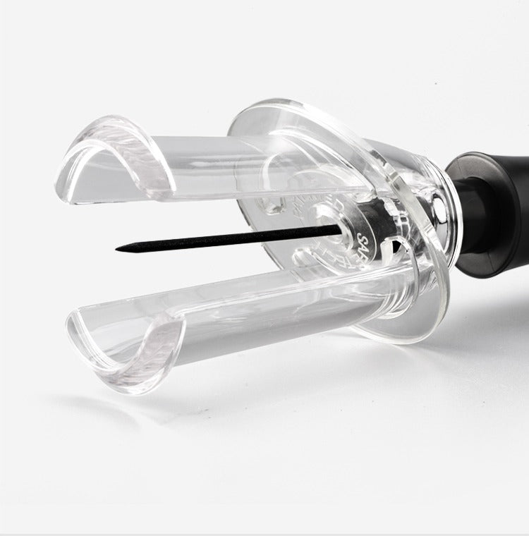 BERAM Manual Wine Opener Set – Stainless Steel Corkscrew with Safe Pumping Technology, Microneedle Cork Removal & Ergonomic Grip, Non-Electric Wine Bottle Opener Kit (Black)