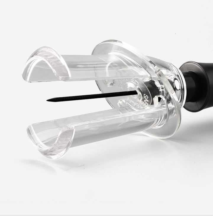 BERAM Manual Wine Opener Set – Stainless Steel Corkscrew with Safe Pumping Technology, Microneedle Cork Removal & Ergonomic Grip, Non-Electric Wine Bottle Opener Kit (Black)