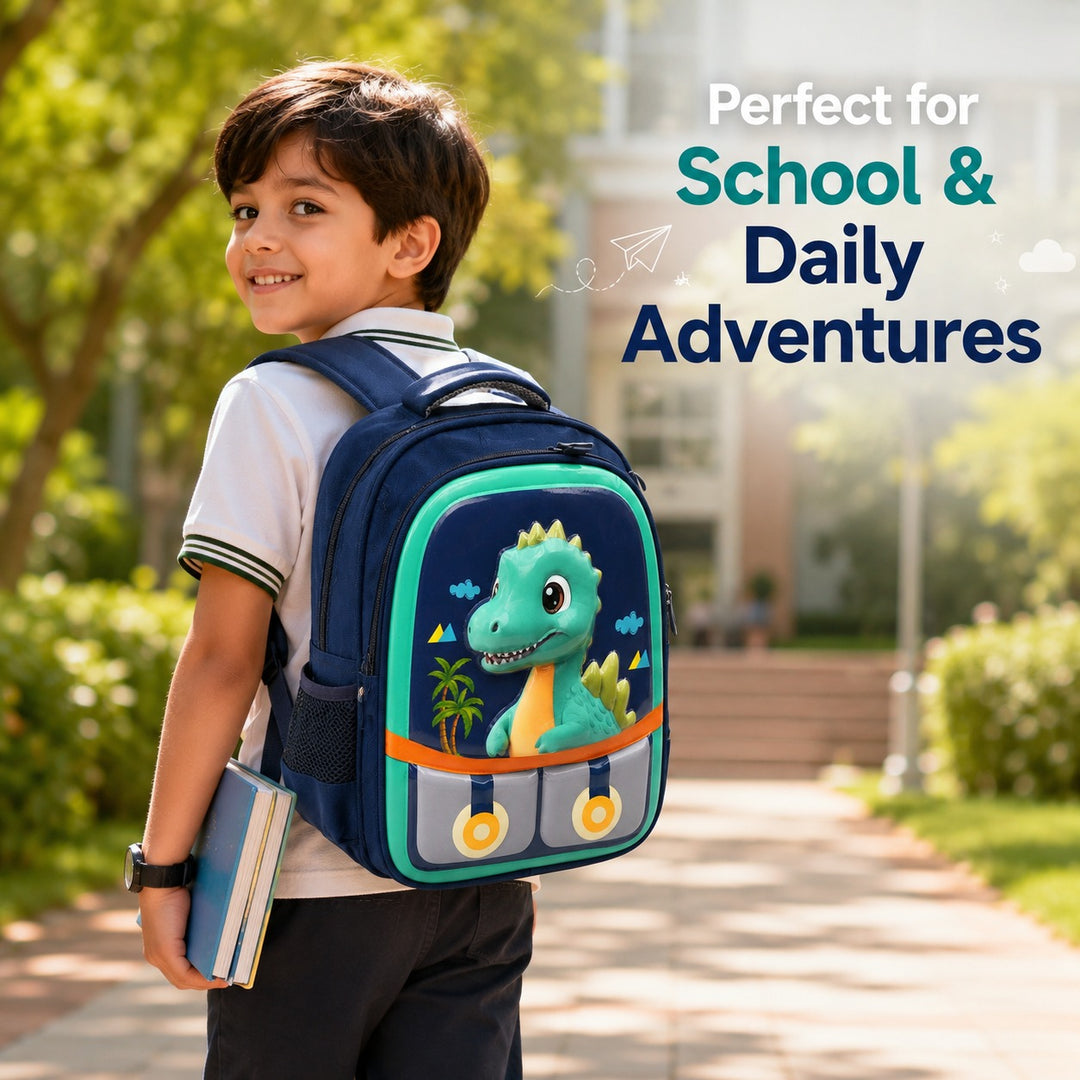 14.5 Inch School Backpack Lightweight Water-Resistant Book bag with Multiple Compartments, Padded Shoulder Straps & Side Bottle Pocket, Durable Daily Travel Bag