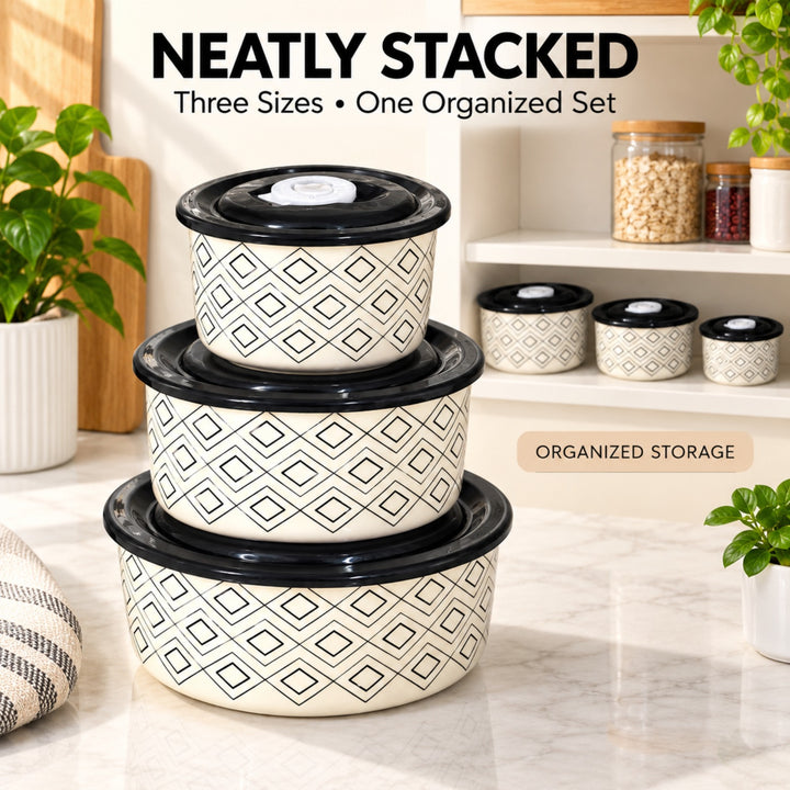 Ceramic Bowl Set Premium Porcelain Storage and Serving Bowls Microwave and Dishwasher Safe Soup Rice Snack Cereal Meal Prep Bowls Modern Kitchen Food Container Set