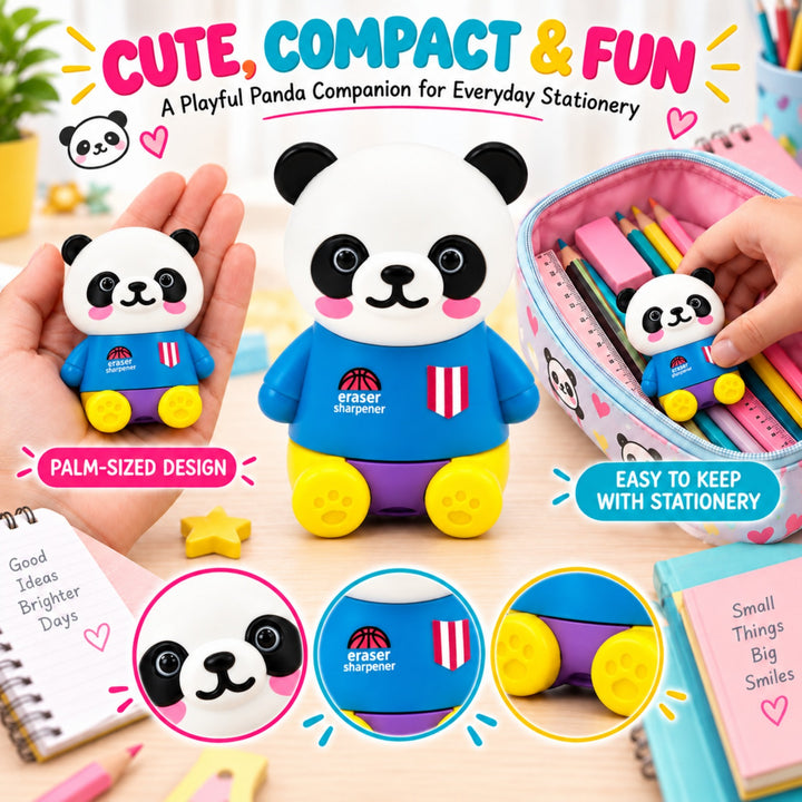 Sharpener Teddy Pencil Sharpener, Compact Manual Pencil Sharpener, Portable Stationery Sharpener for Writing, Drawing, Sketching, Office, School and Everyday Use