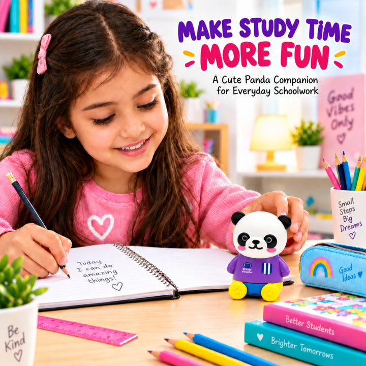 Sharpener Teddy Pencil Sharpener, Compact Manual Pencil Sharpener, Portable Stationery Sharpener for Writing, Drawing, Sketching, Office, School and Everyday Use
