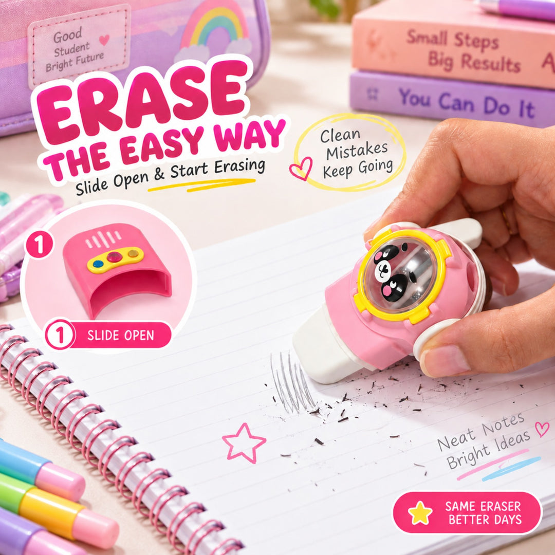 Sharpener Mobile Pencil Sharpener, Portable Manual Pencil Sharpener for School, Office, Students, Kids and Drawing