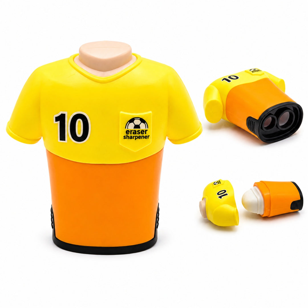 Sharpener Jersey Pencil Sharpener, Compact Manual Pencil Sharpener, Portable Stationery Sharpener for Writing, Drawing, Sketching, Office, School and Everyday Use