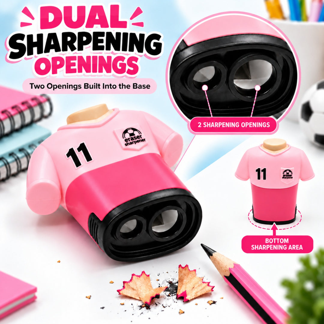 Sharpener Jersey Pencil Sharpener, Compact Manual Pencil Sharpener, Portable Stationery Sharpener for Writing, Drawing, Sketching, Office, School and Everyday Use