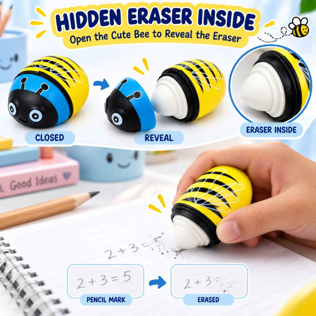 Sharpener Ladybug Pink Pencil Sharpener, Compact Manual Pencil Sharpener, Portable Stationery Sharpener for Home, Office, School and Drawing