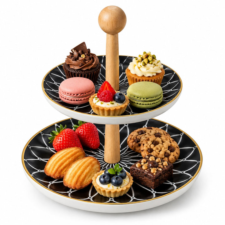 Ceramic Nuts Tray with Bowls White Dishwasher Safe Heat Resistant Serving Bowl Set for Snacks Desserts Soup Dips Sauces and Modern Kitchen Dining Use