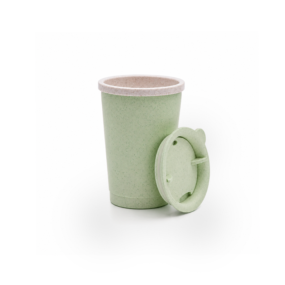 Wheat Straw 300 ml Cup With Lid