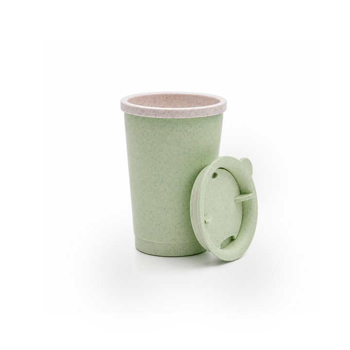 Wheat Straw 300 ml Cup With Lid