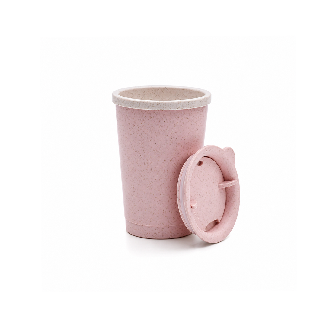 Wheat Straw 300 ml Cup With Lid