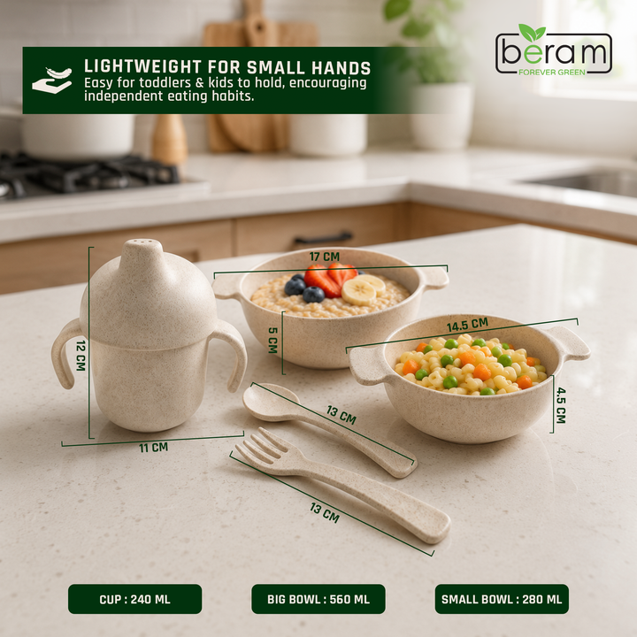 Wheat Straw Kids Dinnerware Set