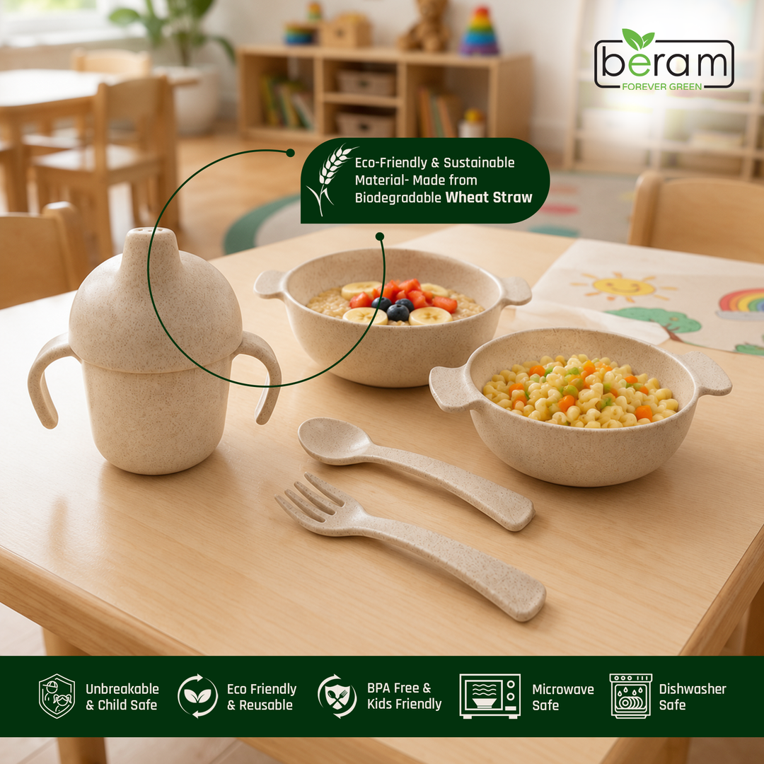Wheat Straw Kids Dinnerware Set