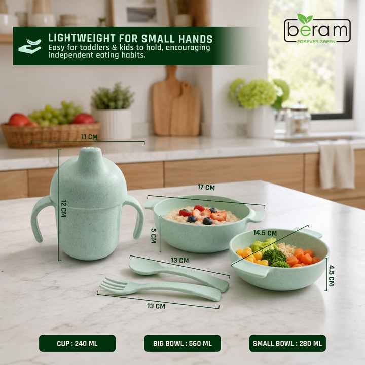 Wheat Straw Kids Dinnerware Set