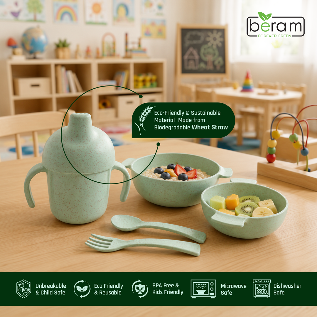 Wheat Straw Kids Dinnerware Set