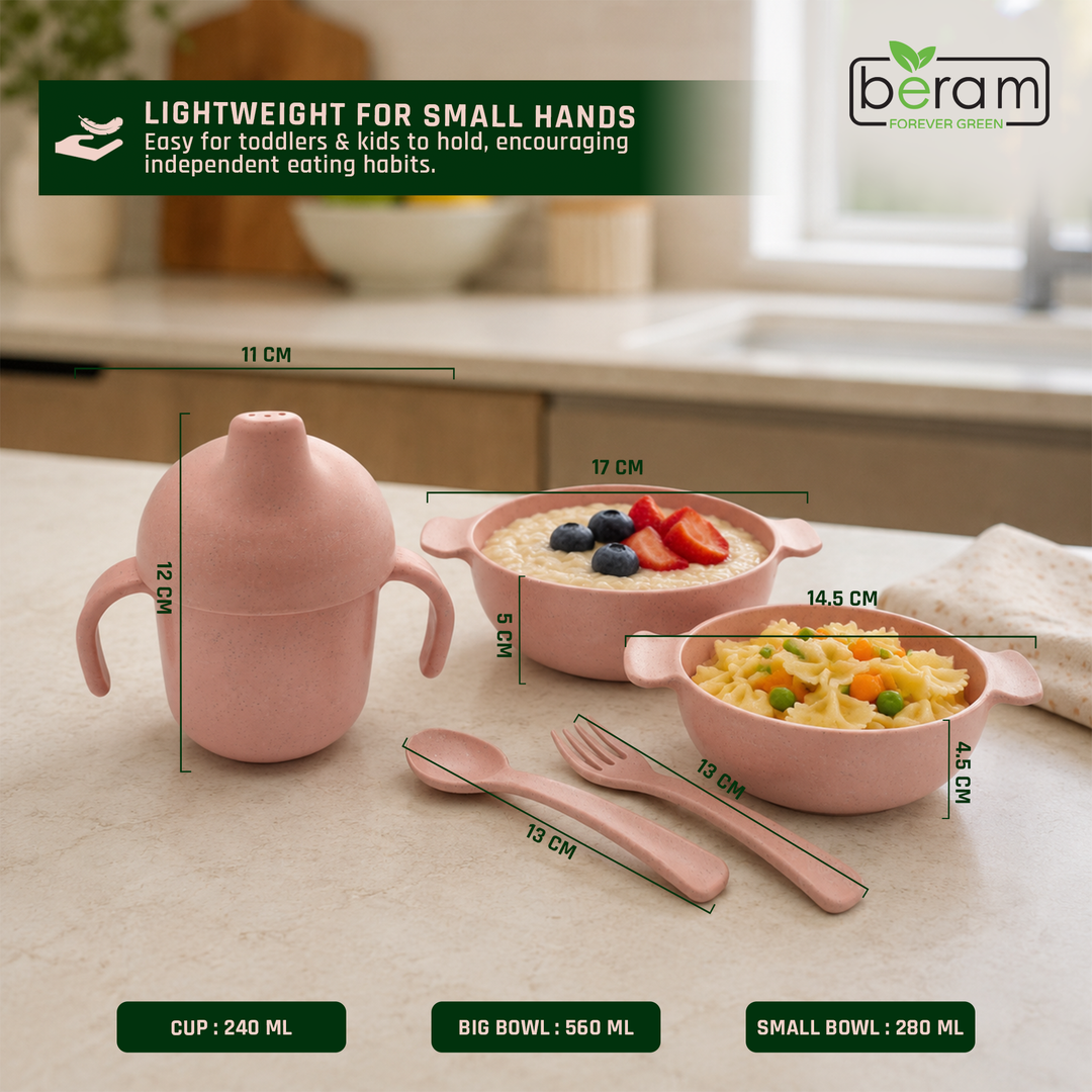 Wheat Straw Kids Dinnerware Set