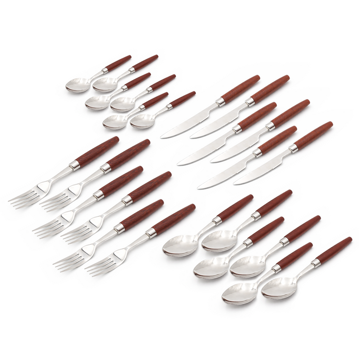 Woodland Steel Cutlery Set of 4, 16 & 24